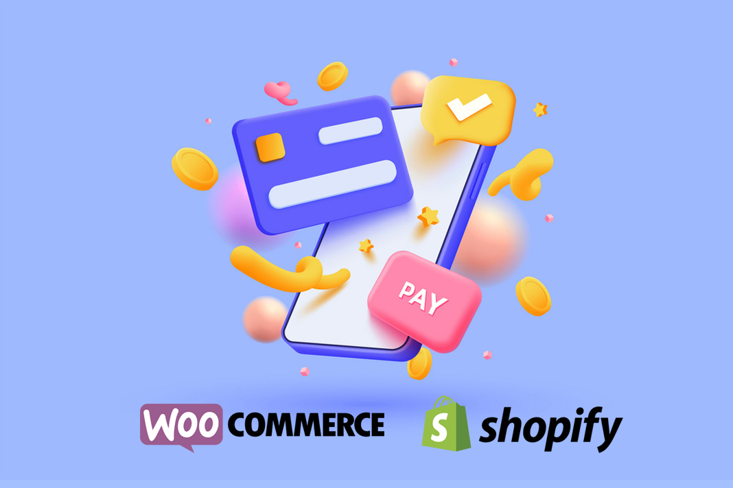 Comparison of WooCommerce and Shopify's payment methods